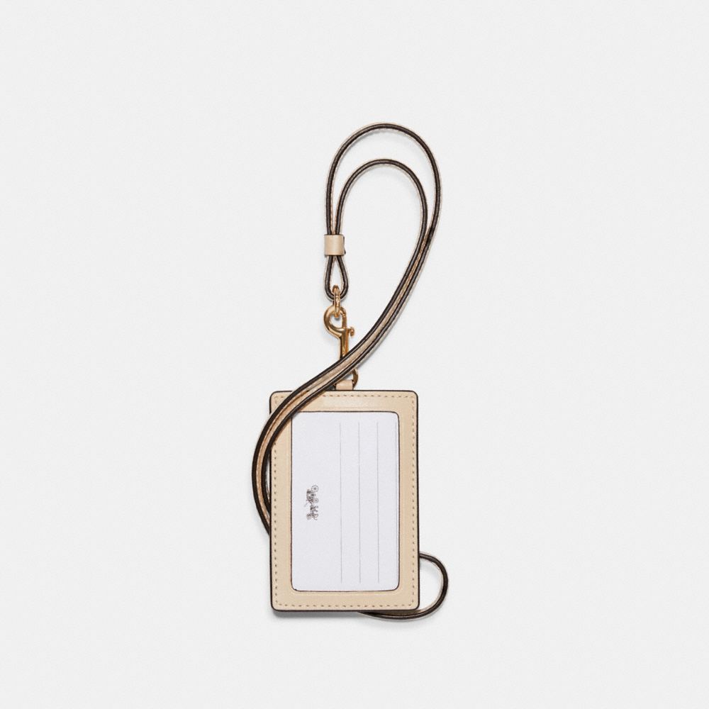 Id Lanyard In Signature Canvas With Evergreen Floral Print