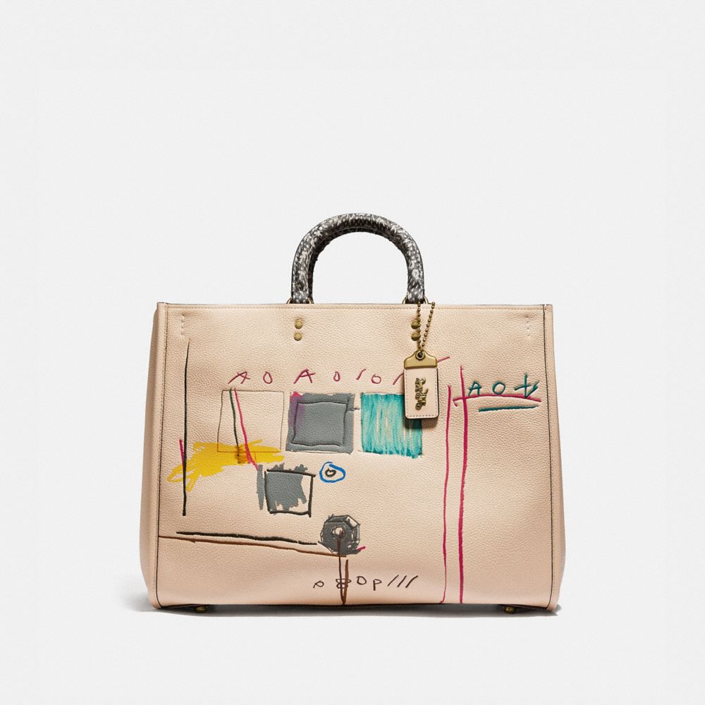 COACH® | Coach X Jean Michel Basquiat Rogue Bag 39 With Snakeskin