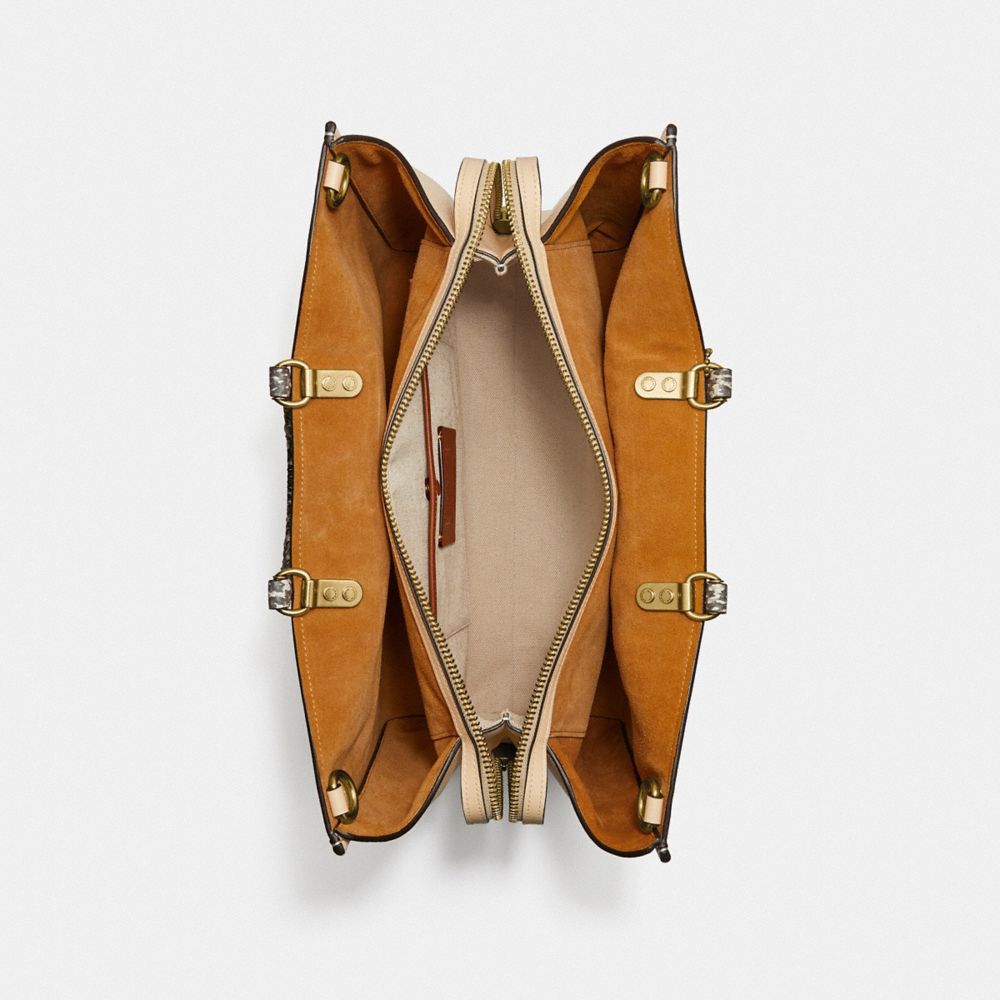 Coach X Jean Michel Basquiat Rogue Bag 39 With Snakeskin Detail