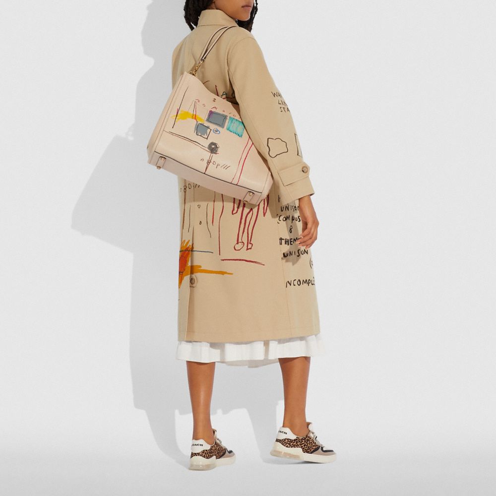 Coach X Jean Michel Basquiat Rogue Bag 39 With Snakeskin Detail