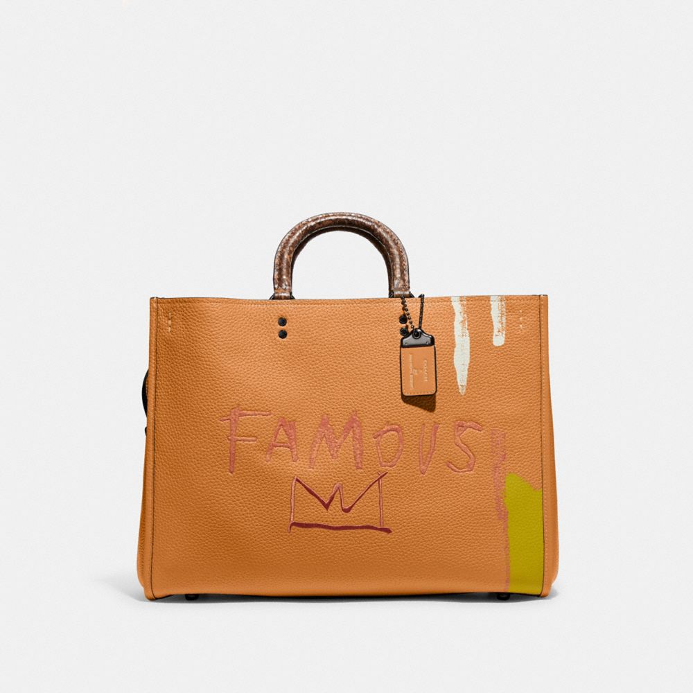 COACH Coach X Jean Michel Basquiat Rogue Bag 39 With Snakeskin Detail