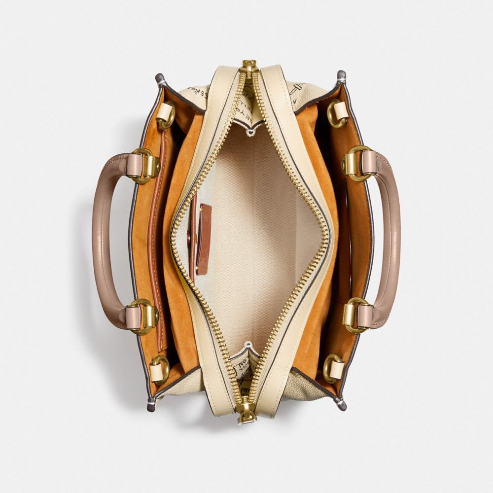 COACH®,Coach X Jean Michel Basquiat Rogue Bag 25,,Inside View,Top View