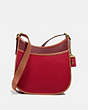 COACH®,EMERY CROSSBODY IN COLORBLOCK,Leather,Medium,Brass/Red Apple Multi,Front View
