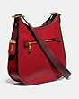 COACH®,EMERY CROSSBODY IN COLORBLOCK,Leather,Medium,Brass/Red Apple Multi,Angle View