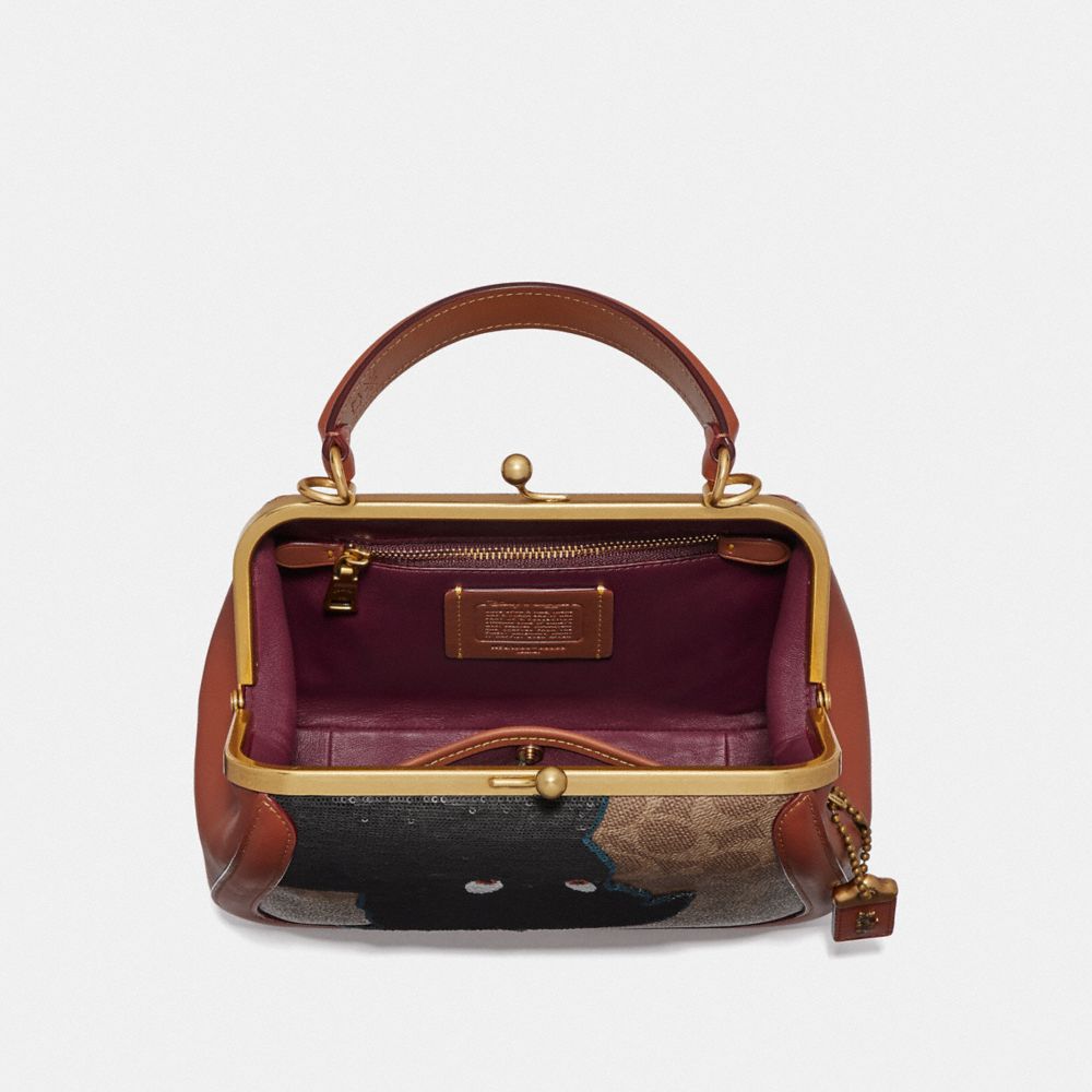 Disney X Coach Frame Bag 23 With Embellished Peter Pan