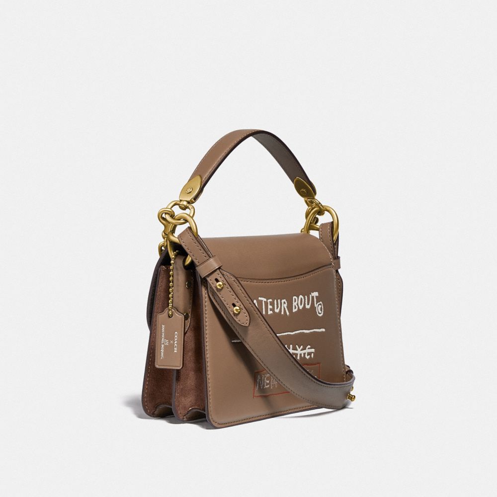 COACH®,Coach X Jean Michel Basquiat Beat Shoulder Bag 18,,Angle View