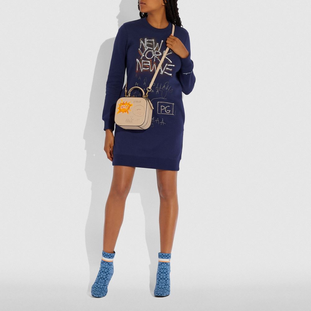 COACH®,Coach X Jean Michel Basquiat Square Bag,,Detail View