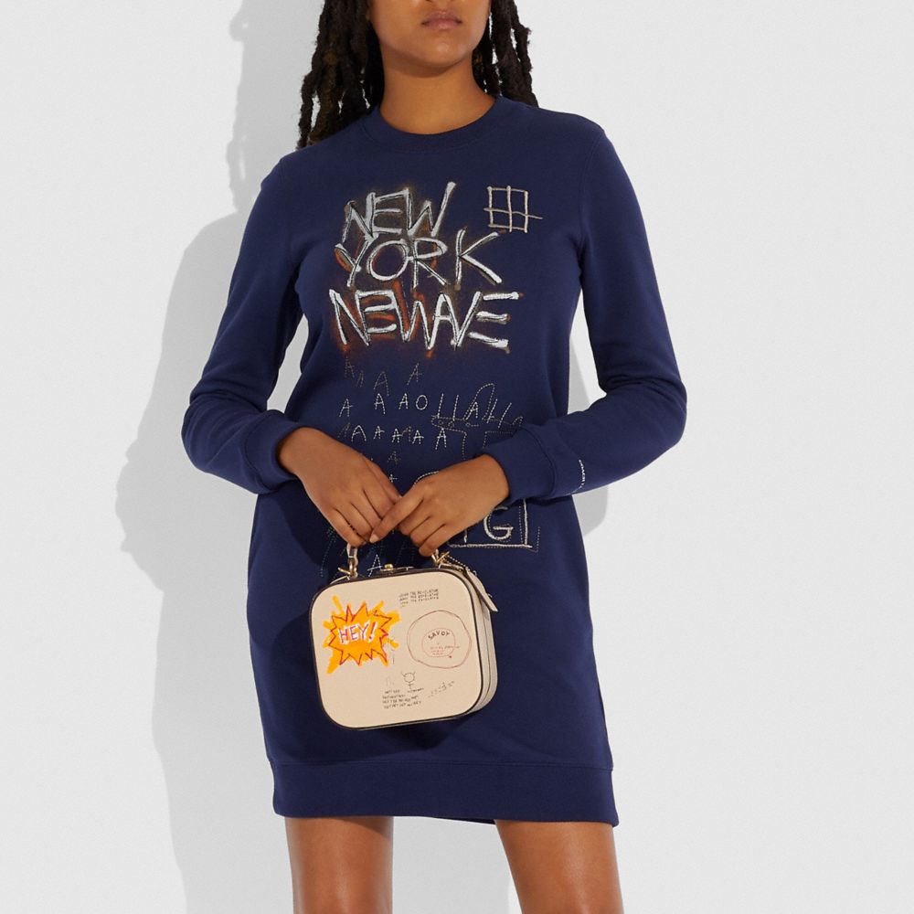 COACH®,Coach X Jean Michel Basquiat Square Bag,,Detail View
