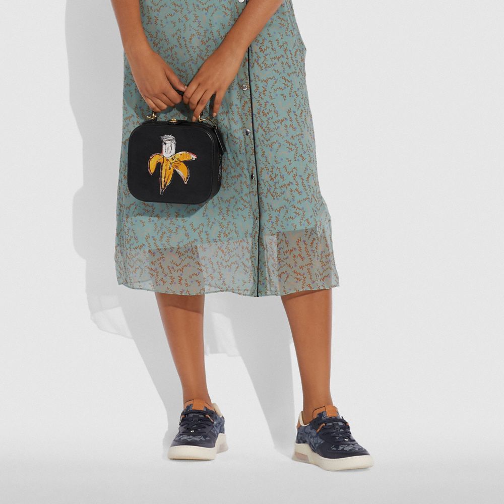 COACH®,Coach X Jean Michel Basquiat Square Bag,,Detail View