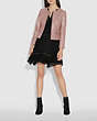 COACH®,TAILORED LEATHER JACKET,Leather,Powder Pink,Scale View