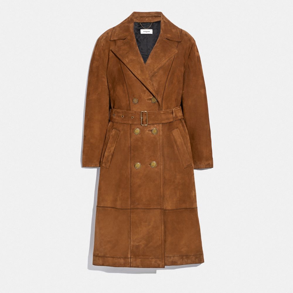 Suede Trench Dress