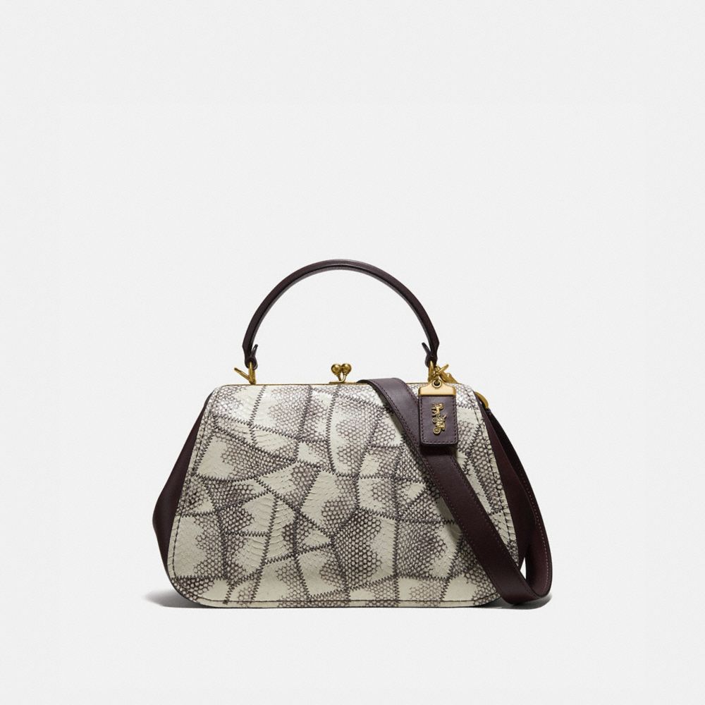 COACH Frame Bag In Snakeskin