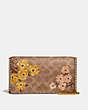 Callie Foldover Chain Clutch In Signature Canvas With Prairie Floral Print