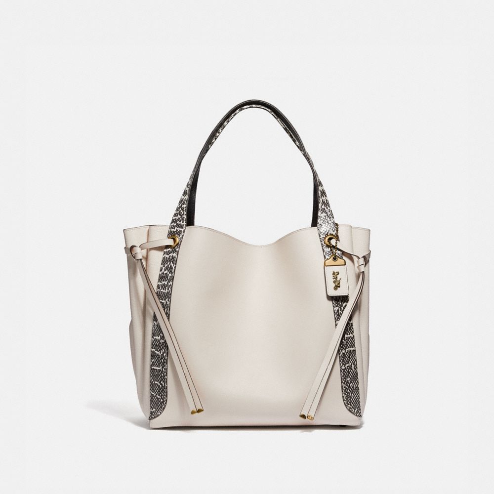 COACH® Outlet | Harmony Hobo 33 In Colorblock With Snakeskin Detail