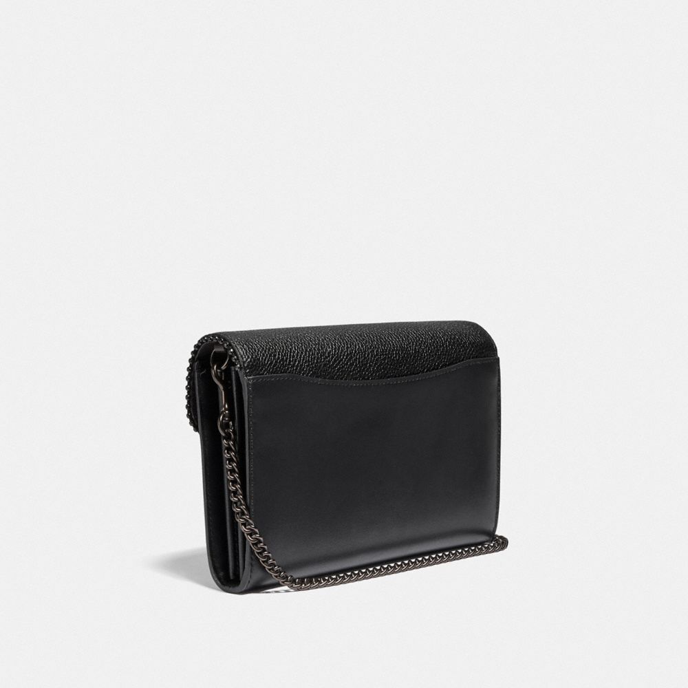 Black clutch with chain sale