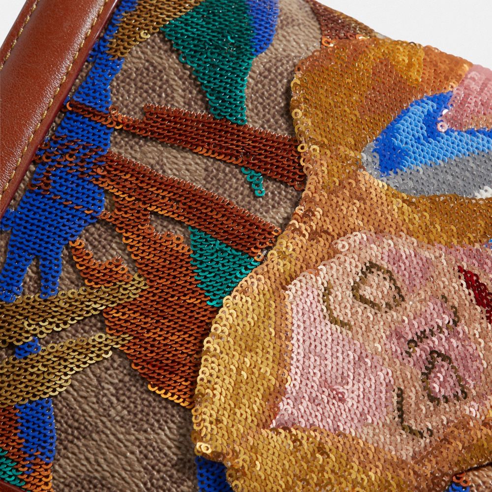 COACH®,Disney X Coach Signature Riley With Embellished Alice,,Closer View