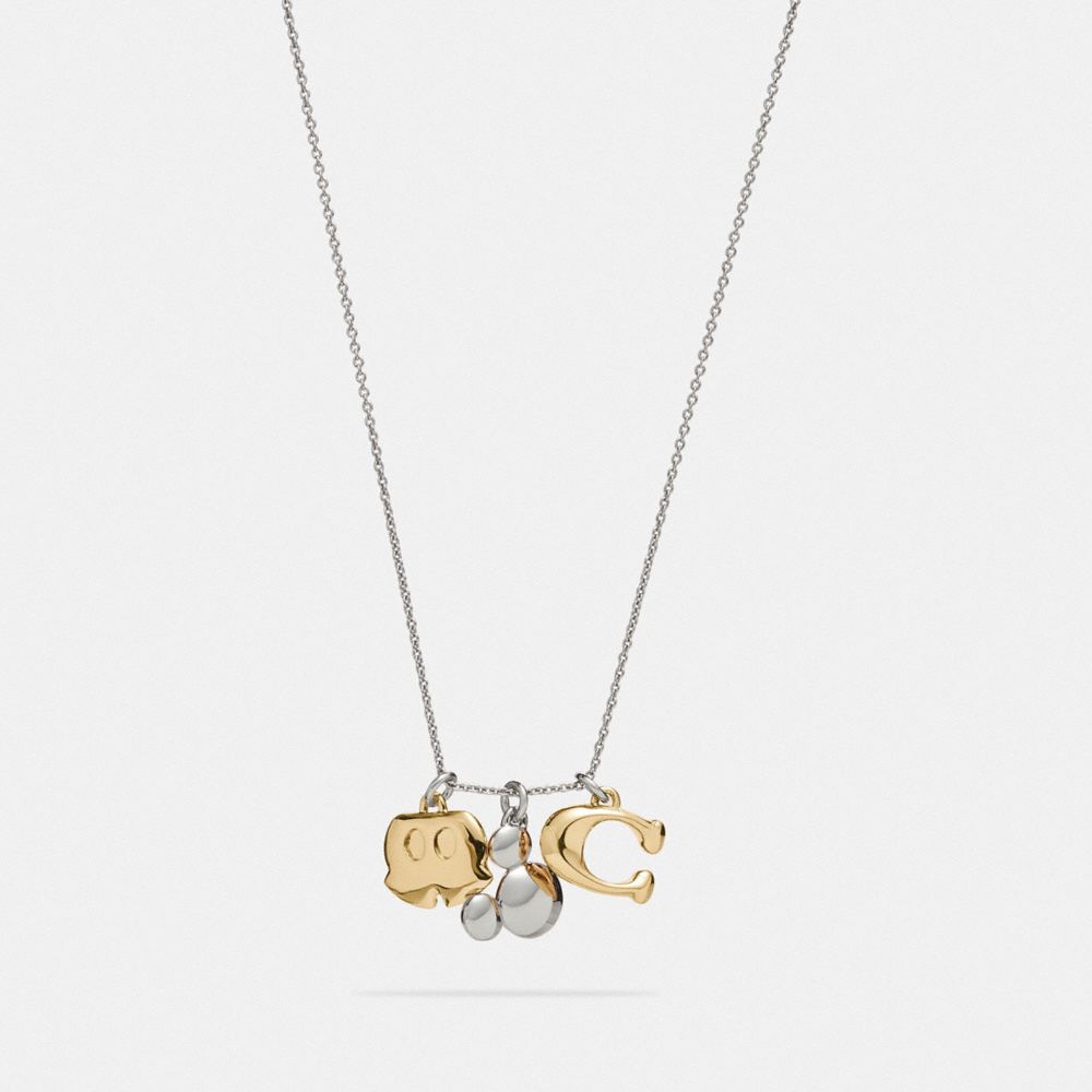 COACH®  Disney X Coach Mickey Charm Necklace