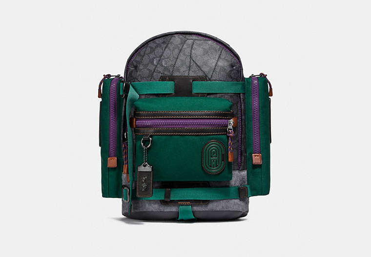 Ridge Backpack In Signature Canvas With Coach Patch