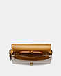 COACH®,DISNEY X COACH DINKY,Leather,Small,Brass/Chalk,Inside View,Top View