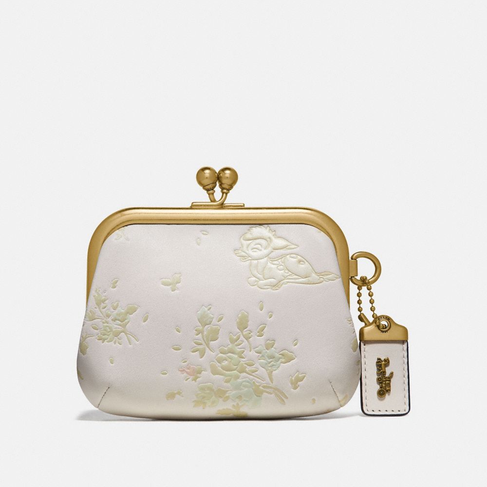 COACH®,Disney X Coach Kisslock Frame Pouch With Disney Motif,,Front View