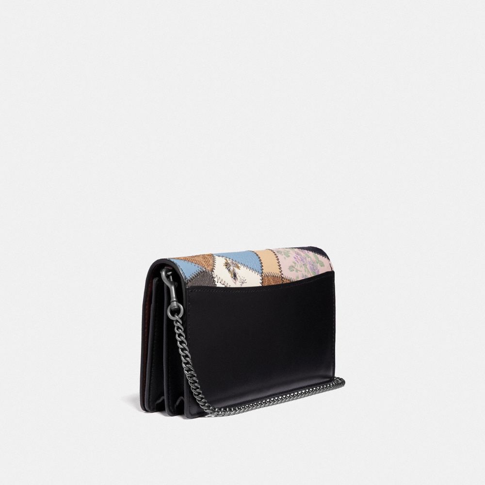 Callie Foldover Chain Clutch With Signature Patchwork