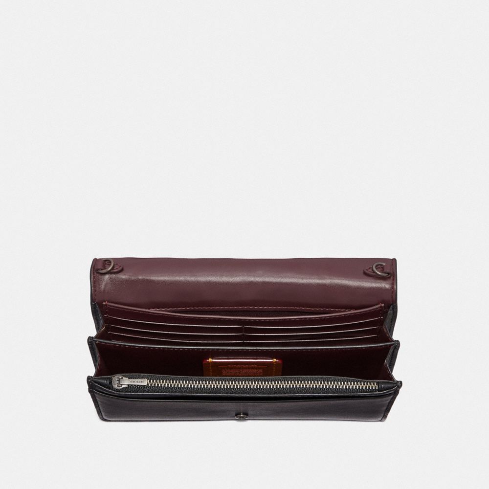 Callie Foldover Chain Clutch With Signature Patchwork