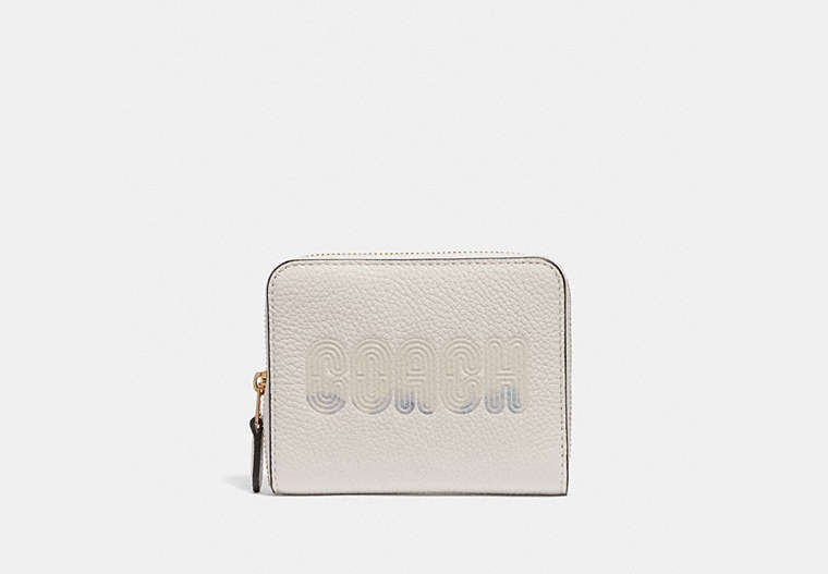 Small Zip Around Wallet With Coach Print