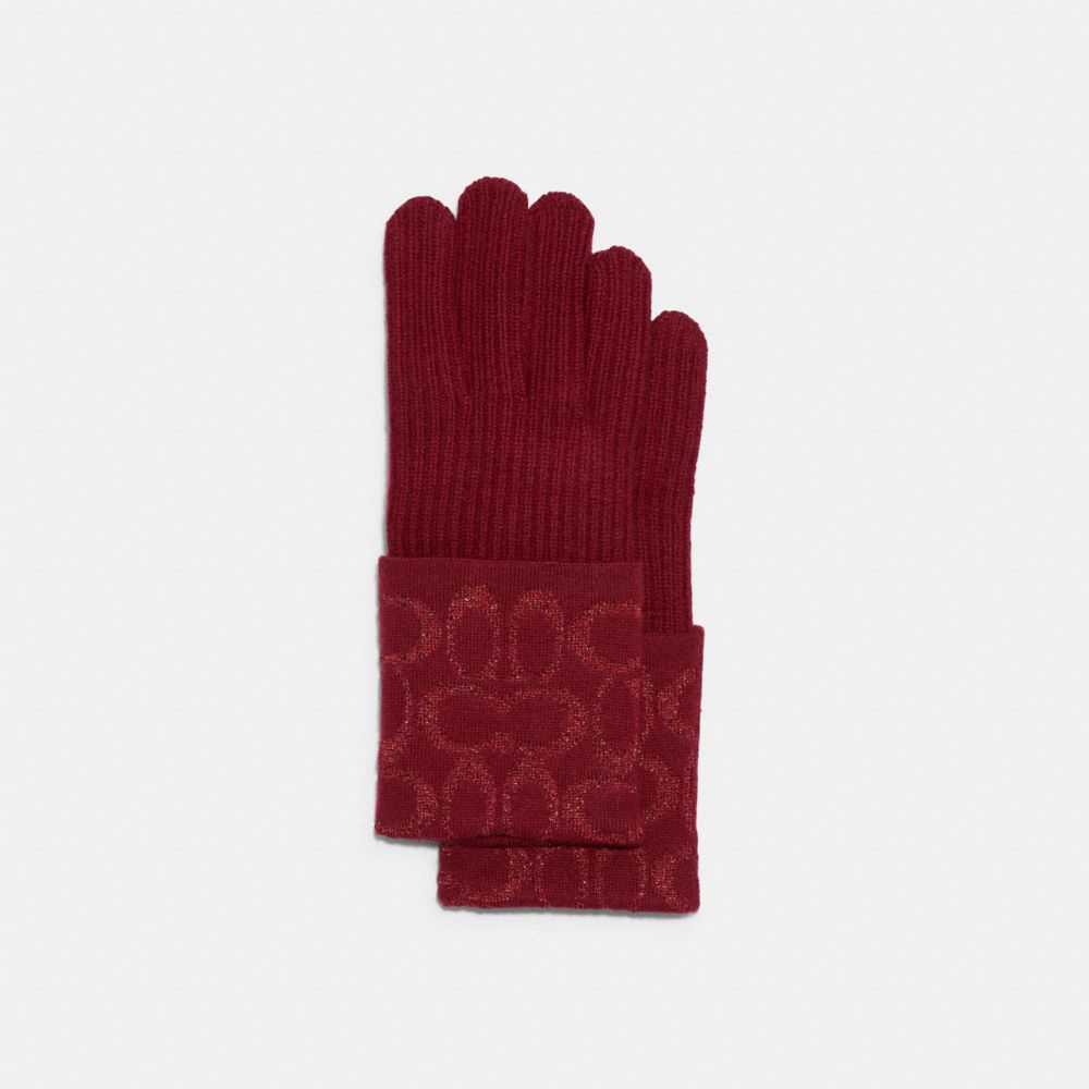 COACH® Outlet Signature Knit Tech Gloves