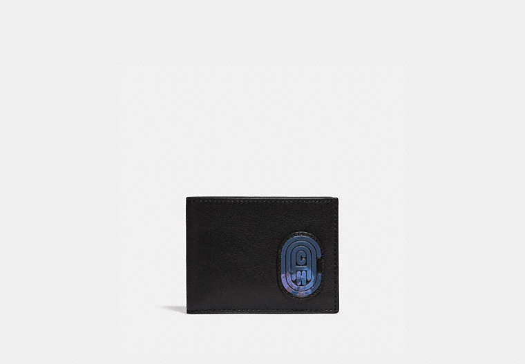 Slim Billfold Wallet With Coach Patch
