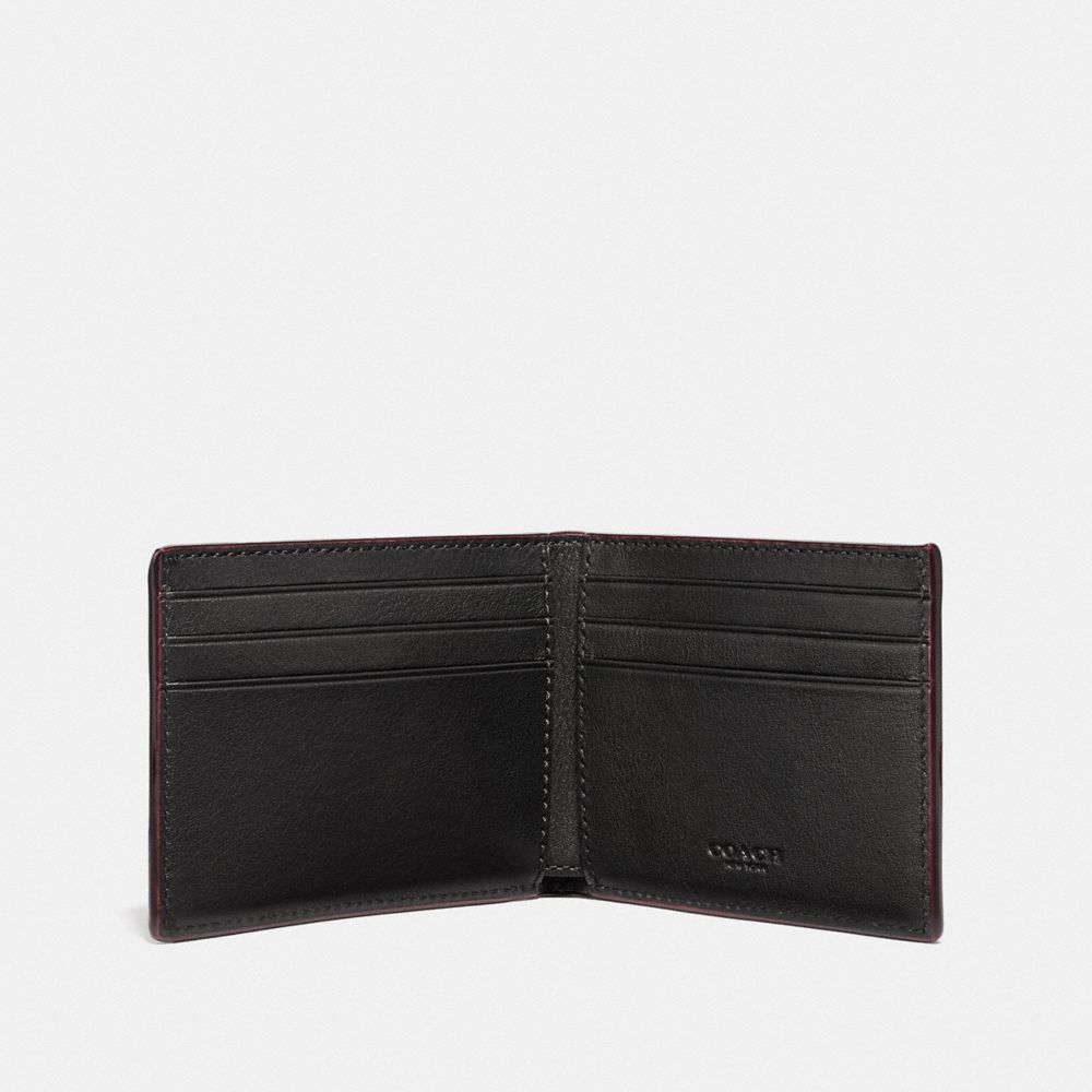 Slim Billfold Wallet With Coach Print