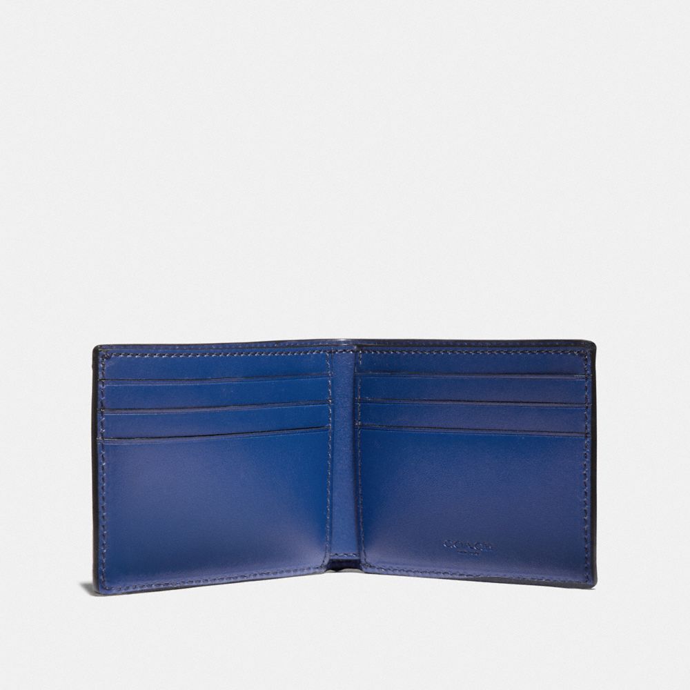 Slim Billfold Wallet In Signature Canvas With Coach Patch