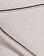 COACH®,DISNEY X COACH KITT MESSENGER CROSSBODY BAG WITH DISNEY MOTIF,Leather,Small,Brass/Chalk,Closer View