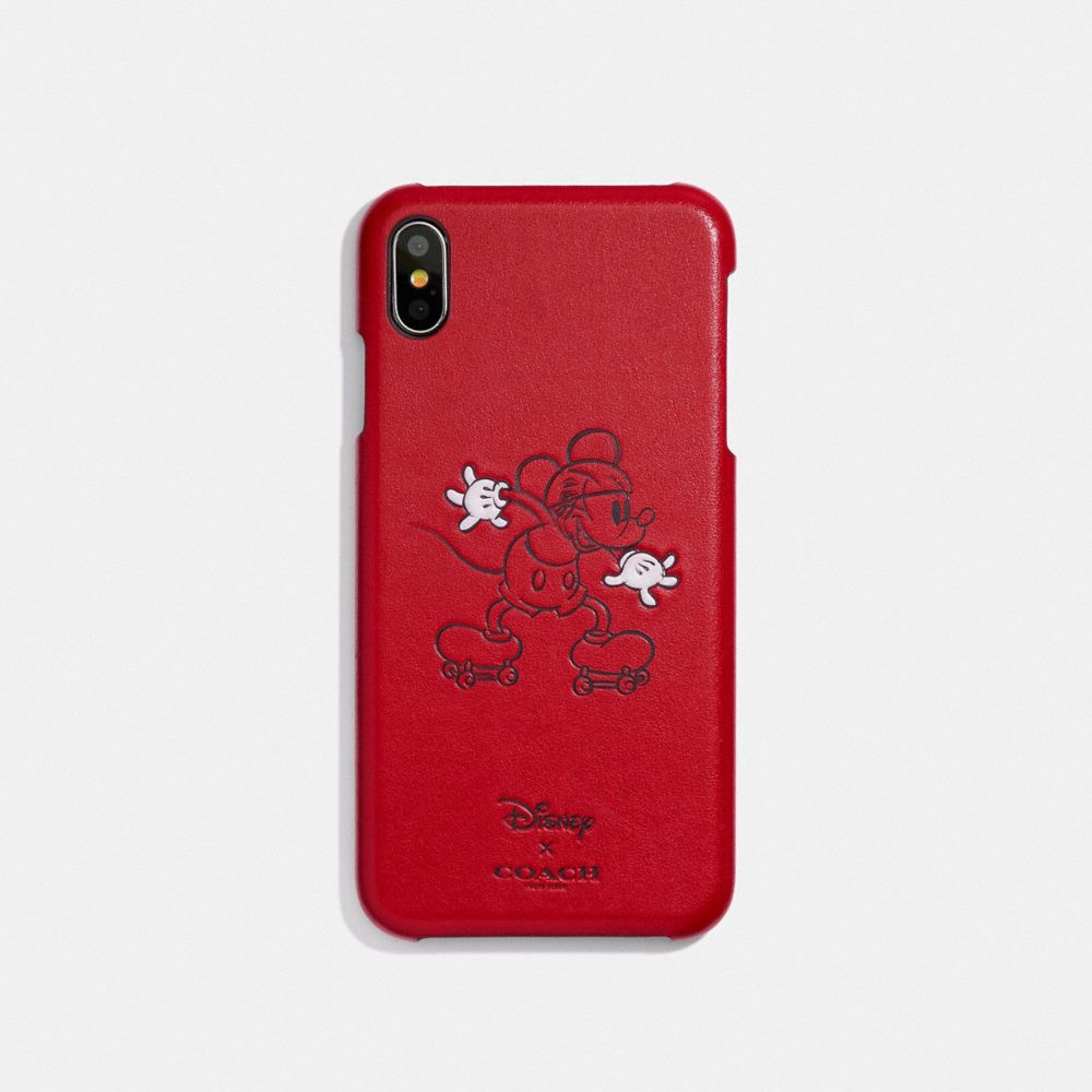 Coque iPhone Xs Max Disney X Coach avec patin à roulettes Mickey Mouse