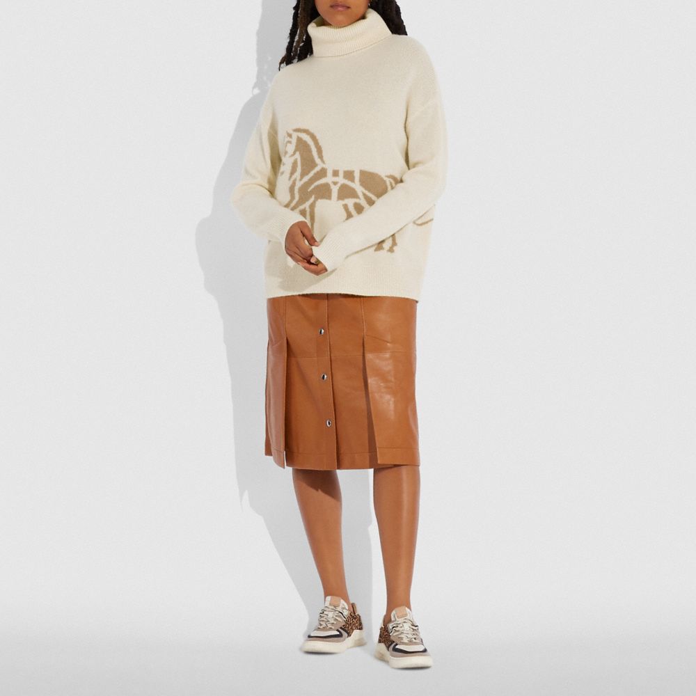 COACH®,Horse And Carriage Sweater,,Scale View