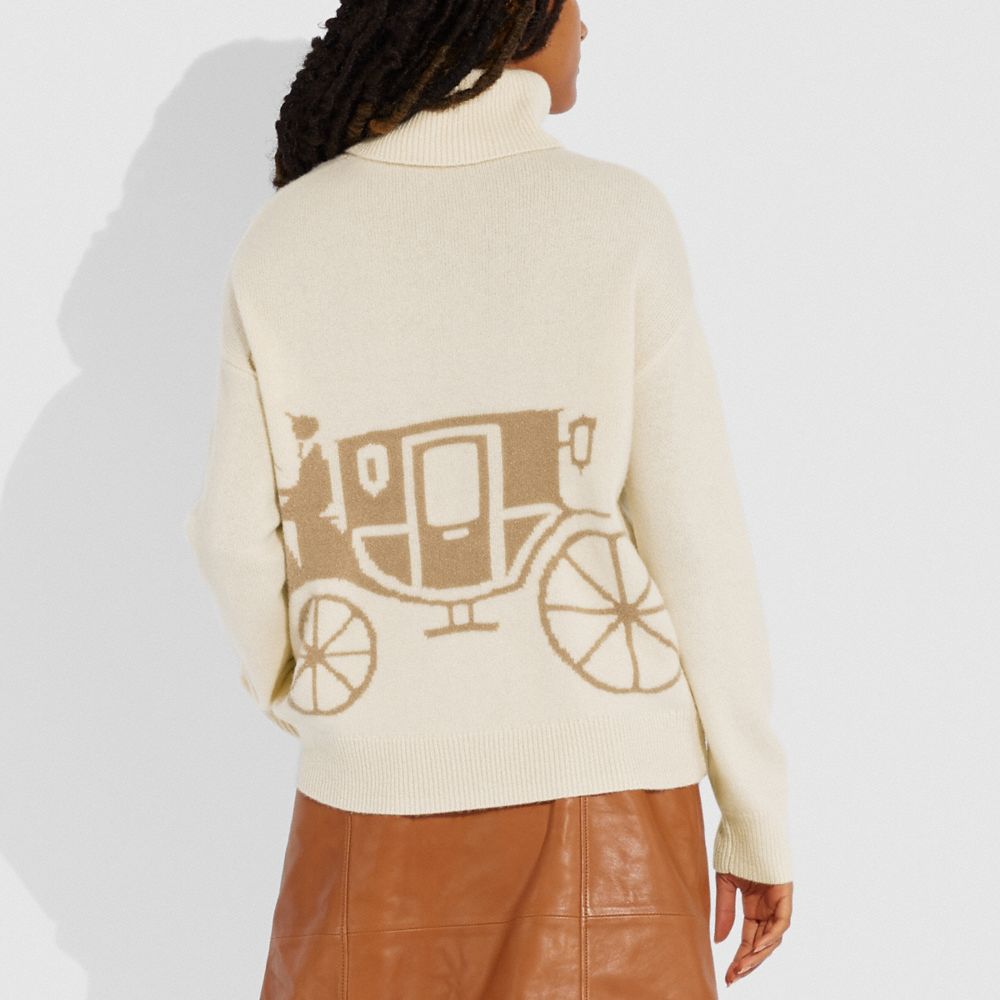 COACH®,Horse And Carriage Sweater,,Scale View