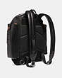 COACH®,RIDGE BACKPACK WITH COACH PATCH,Leather,Large,Black Copper/Black,Angle View