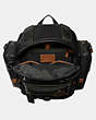 COACH®,RIDGE BACKPACK WITH COACH PATCH,Leather,Large,Black Copper/Black,Inside View,Top View