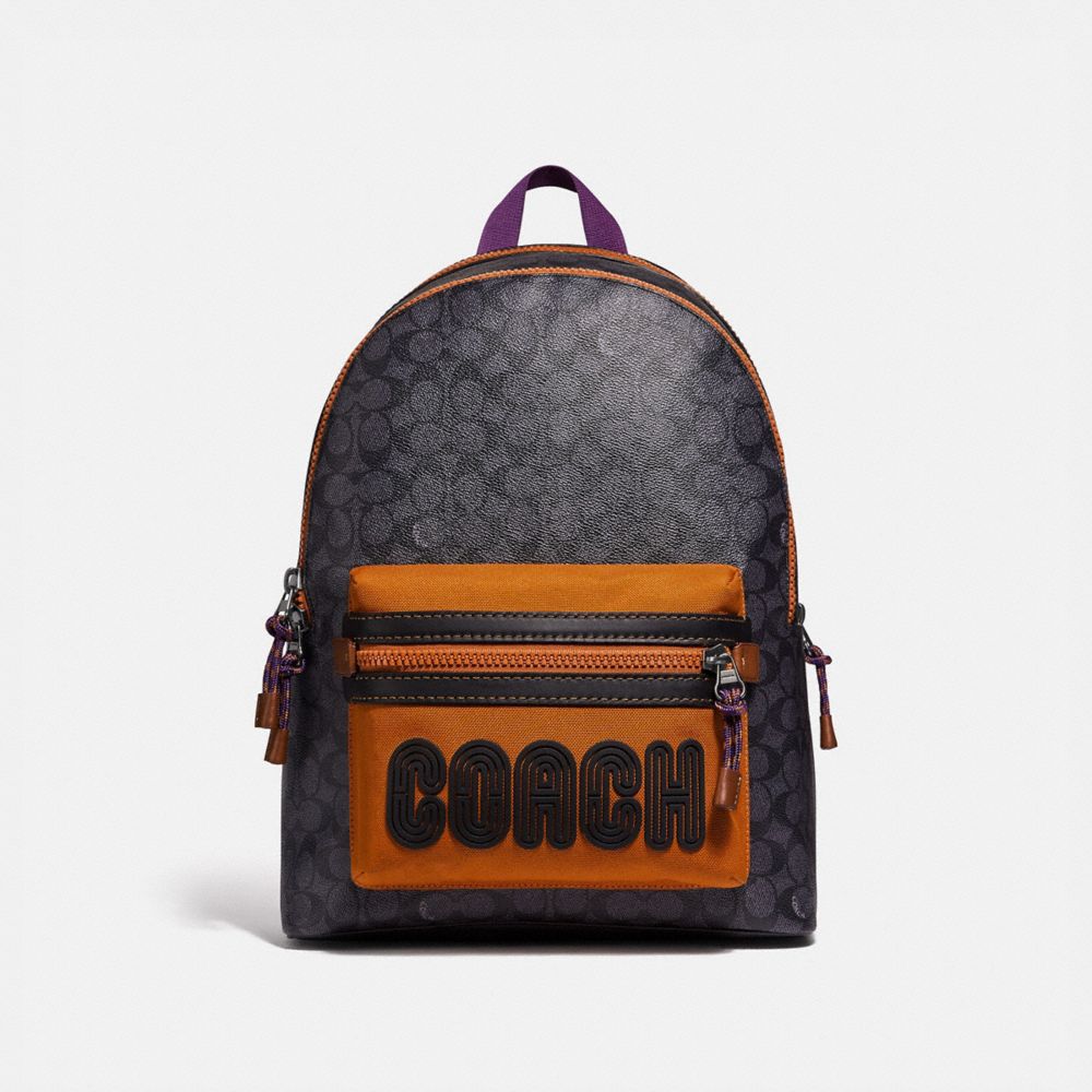 Academy Backpack In Signature Canvas With Coach Print