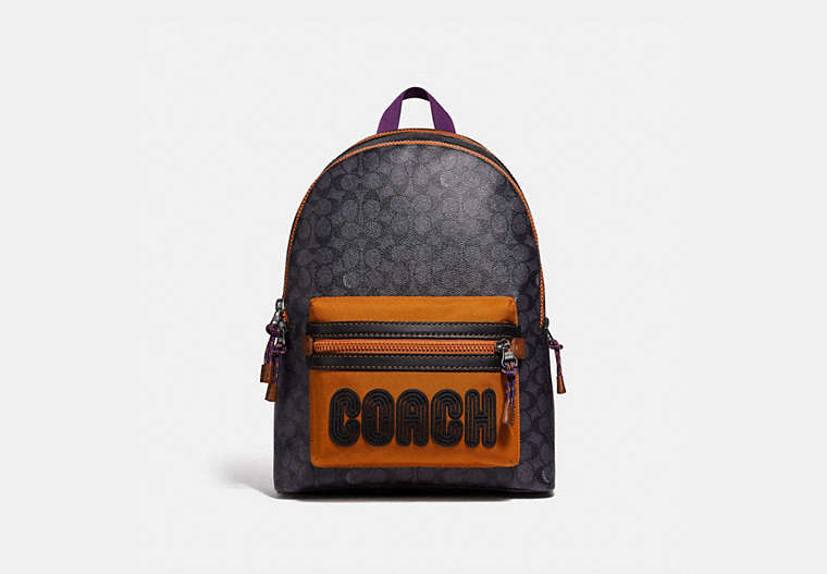 Academy Backpack In Signature Canvas With Coach Print