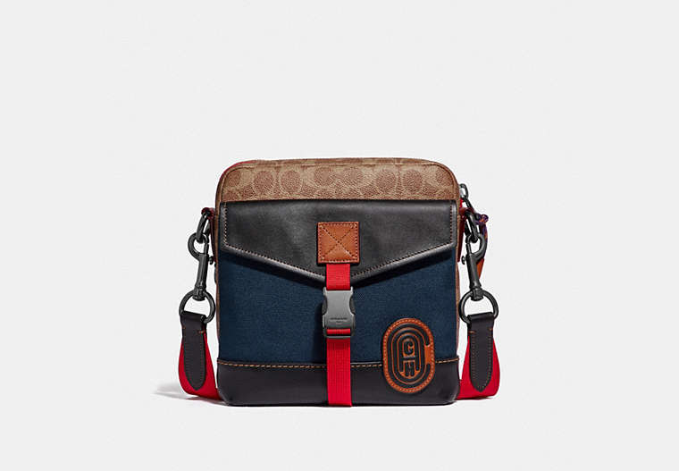 Crossbody In Signature Canvas With Coach Patch