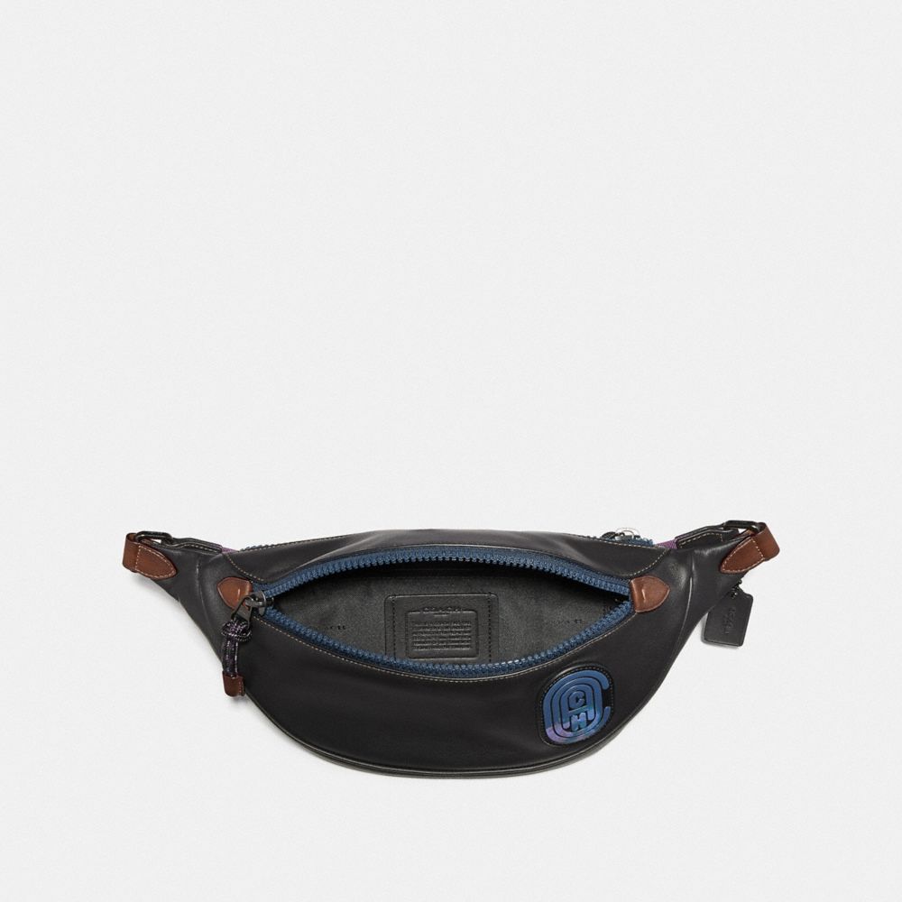 COACH®,Rivington Belt Bag With Coach Patch,,Inside View,Top View