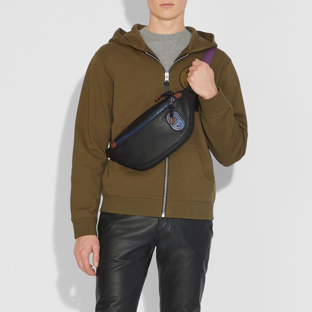 COACH®,Rivington Belt Bag With Coach Patch,,Detail View