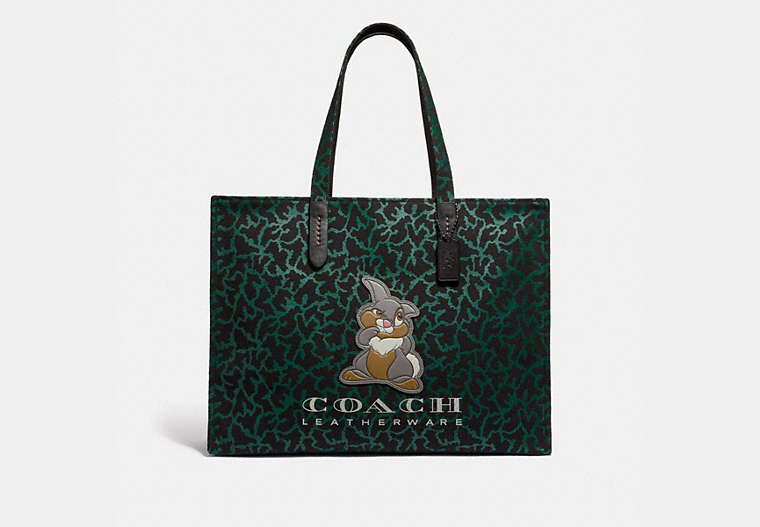 Disney X Coach Thumper Tote 42 With Graphic Animal Print