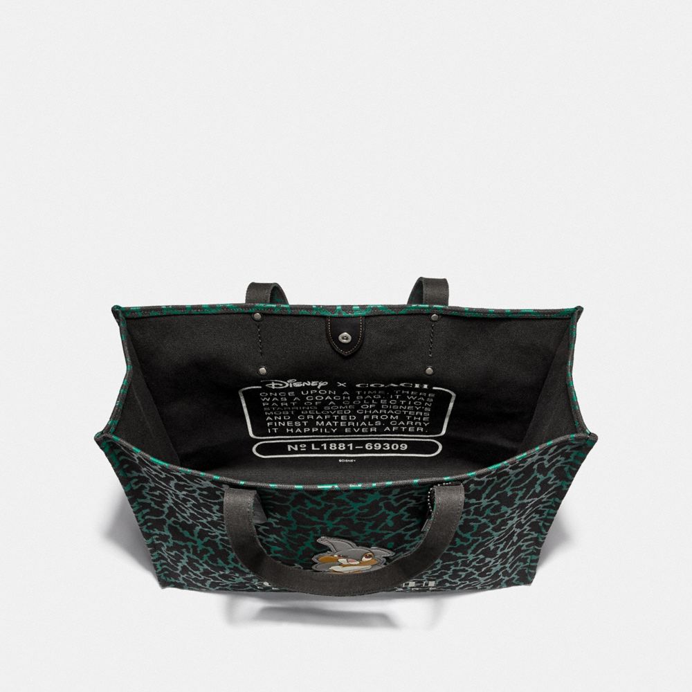 Disney X Coach Thumper Tote 42 With Graphic Animal Print