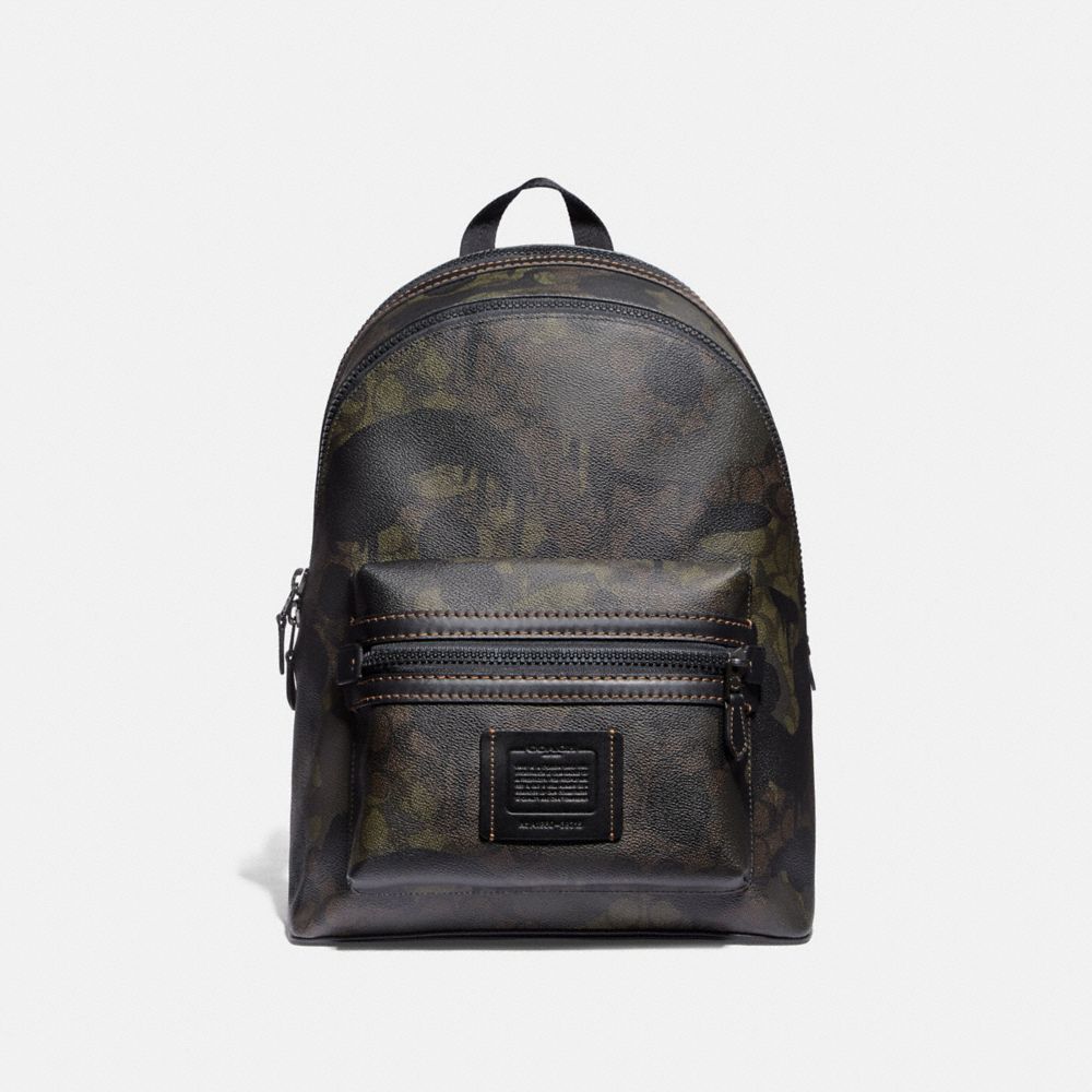 Academy Backpack In Signature Canvas With Camo Print