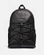 COACH®,ACADEMY SPORT BACKPACK,Leather,Large,Black Copper/Black,Front View