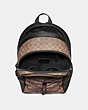 COACH®,ACADEMY SPORT BACKPACK IN SIGNATURE CANVAS,Coated Canvas,Large,Black Copper/Khaki,Inside View,Top View