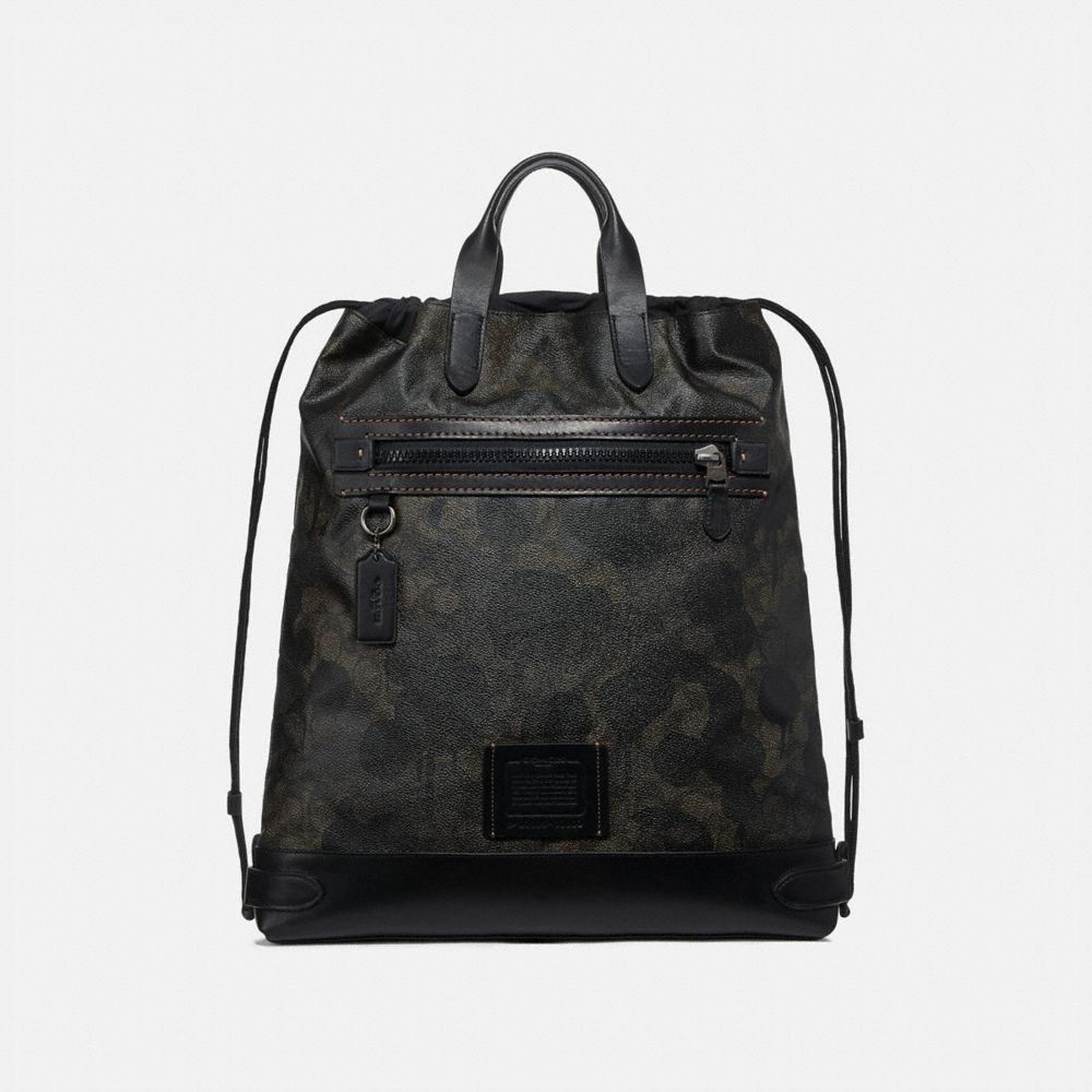 Coach backpack drawstring sale