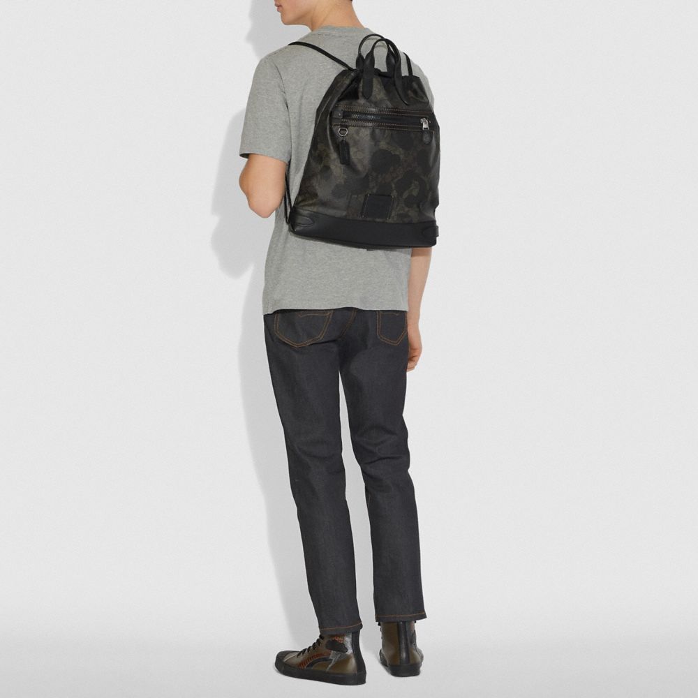 COACH コーチ Academy Drawstring バックパックリュック COACH® Outlet | Academy Drawstring Backpack In Signature