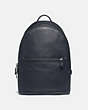 COACH®,METROPOLITAN SOFT BACKPACK,Smooth Leather,X-Large,Gunmetal/Midnight Navy,Front View